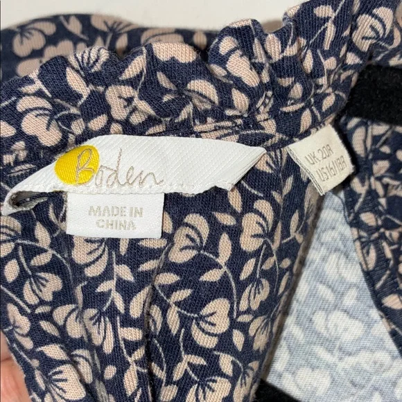 Boden Ditsy Floral Long Sleeve Belted Shift Dress US 16/18 XL - Picture 6 of 8